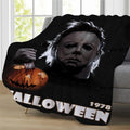 SPXUBZ Blanket Halloween Blanket Horror Movie Blanket Flannel Fleece Throw Blanket for Kids Adults Bedding