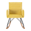 Relax Rocking Chair Velvet Upholstered Rocker Chair Lounge Chair Cushion for Living Room