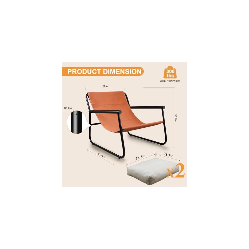 Modern Accent Chair for Living Room Bedroom Beige with Metal Frame